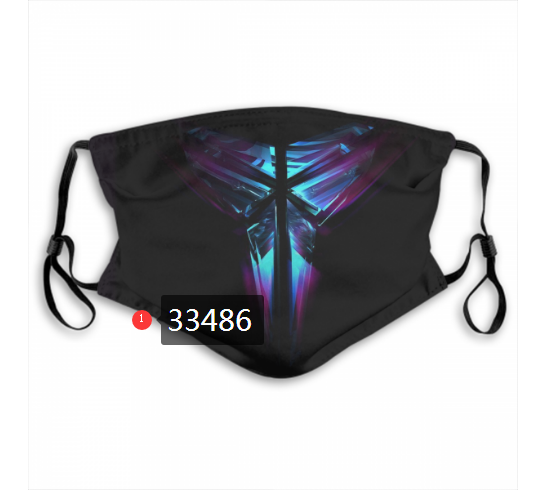 2021 NBA Los Angeles Lakers #24 kobe bryant 33486 Dust mask with filter->nba dust mask->Sports Accessory